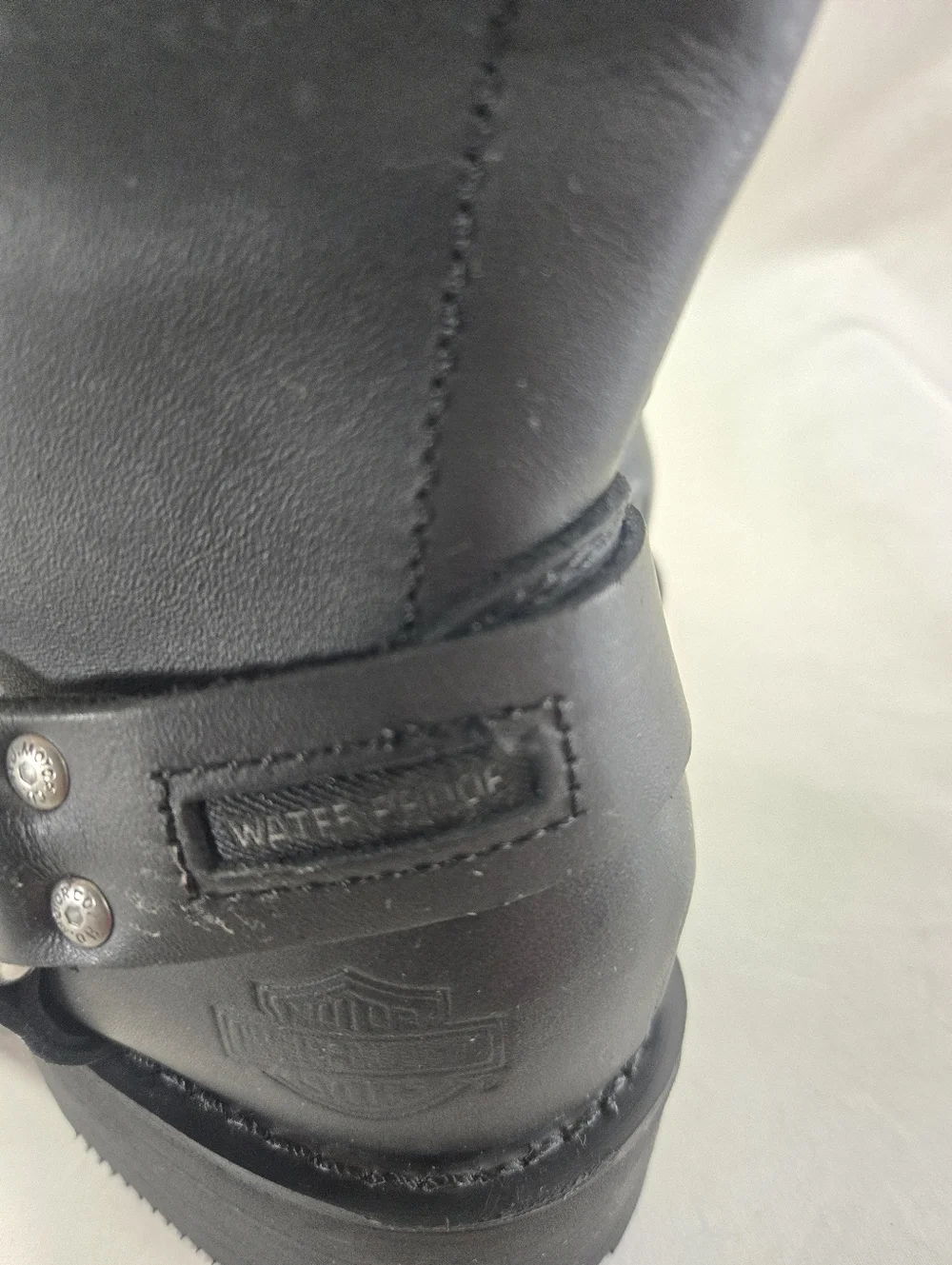 Harley Davidson Hustin D95353 Men's 9.5W Motorcycle Boots Waterproof 11